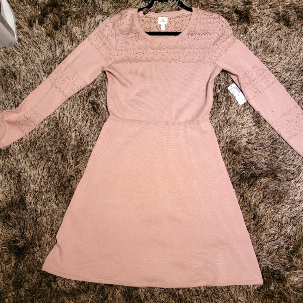 Dress Barn Pink Lace Dress NWT Size Medium